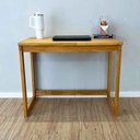 Ver imagem 2 de Mesa de Escritório Retangular Linea Nozes Madeira Pinus 96cm Nozes Artfactory Design