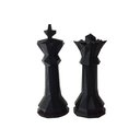 Ver imagem 1 de Estatuetas Rei e Rainha - Peças decorativas De Xadrez - Decoração - Toque 3D:Preto