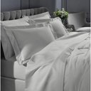 Ver imagem 2 de Jogo de Cama Buettner King Percal 1000 Fios Dobra Feita Luxo 4 Peças Prata