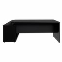 Ver imagem 4 de Mesa de Escritório em L com Armário Lateral Gaveteiro MDP 170cm Preto F5 Office