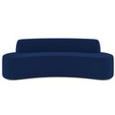 Ver imagem 6 de Sofá 4 Lugares Curvo Sala de Estar Living Cancún D02 Veludo Azul Marinho 230 cm C-304 - Lyam Decor