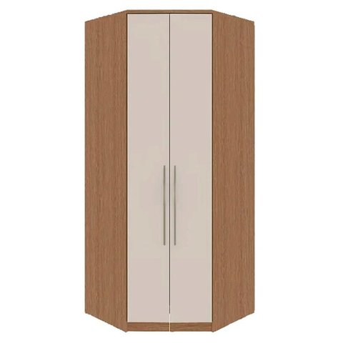 Guarda Roupa Modulado 2 Portas 2 Gavetas Canto Closet 234cm Setiba Plus Carvalho/palha