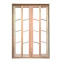 Ver imagem 1 de Porta Balcão de Correr Padrão Cedro Diagonal Reto Bat.14 Cm- 2.15 (a) X 1.50 (l)