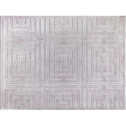 Tapete Sala 200x250 Alto Relevo Realce Eden 51 Cinza Prata - 2