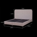 Ver imagem 2 de Caixa Box Dual Confort com Cabeceira Bege Escuro 195x205x22cm