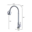 Ver imagem 7 de Torneira Cozinha Gourmet Bancada/mesa Cromada Flexível 1/4