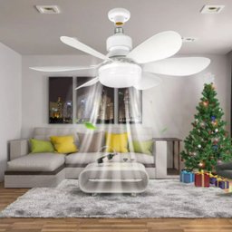 Ventilador de Teto C/ Lâmpada Led + Controle para Bocal E27 - 1