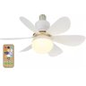 Ventilador de Teto C/ Lâmpada Led + Controle para Bocal E27 - 3