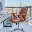 Ver imagem 6 de Cadeira Office Giratória Kopenhagen Diretor Pu Várias Cores Braços Fixos - Fratini