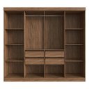 Ver imagem 6 de Guarda-roupas Casal 8 Portas 242cm Multimóveis Cr35261 Castanho-preto