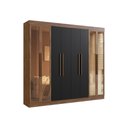Ver imagem 2 de Guarda-roupas Casal 8 Portas 242cm Multimóveis Cr35261 Castanho-preto