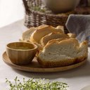 Ver imagem 2 de 24 Molheiras Redondas de Bambu 50ml Petisqueira Pequena Mini Bowl 6,5x3,5cm Verona Lyor