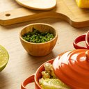 Ver imagem 5 de 24 Molheiras Redondas de Bambu 50ml Petisqueira Pequena Mini Bowl 6,5x3,5cm Verona Lyor