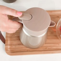 Garrafa Térmica de Café Daily em Inox Parede Dupla Botão para Servir Café Chá Água Quente 600ml - do - 4