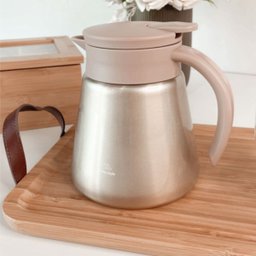 Garrafa Térmica de Café Daily em Inox Parede Dupla Botão para Servir Café Chá Água Quente 600ml - do - 2