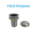 Ver imagem 5 de Válvula Click 1 1/4 Inox Tampa Grande Pia Banheiro Lavatório