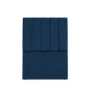 Ver imagem 1 de Cabeceira Estofada Solteiro Carla 90cm Suede Azul Marinho