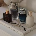 Ver imagem 2 de Conjunto 3 Bandejas de Mármore Terrazzo Lyor 26,5x17x2cm Bancada Sala Banheiro Retangulares