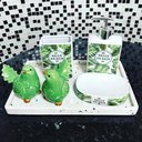 Ver imagem 5 de Conjunto 3 Bandejas de Mármore Terrazzo Lyor 26,5x17x2cm Bancada Sala Banheiro Retangulares