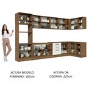 Ver imagem 6 de Armário de Cozinha Planejada de Canto 499cm Rustic/Branco Agata Madesa 01