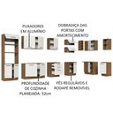 Ver imagem 5 de Armário de Cozinha Planejada de Canto 499cm Rustic/Branco Agata Madesa 01