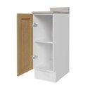 Ver mais imagens de Balcão Planejado 1 Porta 30cm com Tampo Arizona CabeCasa MadeiraOriginals Marrom/Figueira/Branco