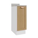 Ver imagem 2 de Balcão Planejado 1 Porta 30cm com Tampo Arizona CabeCasa MadeiraOriginals Marrom/Figueira/Branco