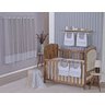 Enxoval de Bebe Kit de Berço Americano Cortina Algodão Menino Menina 9 Peças:chevron Cinza - 1