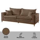 Ver imagem 6 de Sofá Matrix 02 Módulos de 90cm B25cm Meu Sofá Online B016 Veludo Marrom