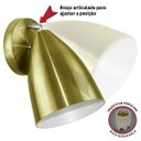 Ver imagem 4 de Arandela Articulada Retro Vegas Gourmet Aluminio Dourada