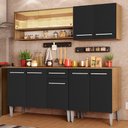 Ver imagem 1 de Armário de Cozinha Completa 169cm Rustic/Preto Emilly Dance Madesa 07