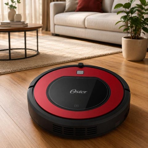 Aspirador Robô Keep Clean Preto/Vermelho Oster