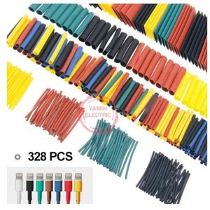 Kits de 328 Tubos Termo Retrátil Elétrico 8 Tamanhos Cores