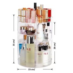 Prateleira Organizador de Maquiagem 4 Andares Suporte Giratorio para Cosmeticos e Perfumes - 8