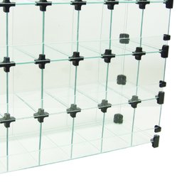Baleiro Modulado em Vidro - 0,60 x 0,60 x 0,20 - 4