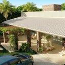 Ver imagem 3 de Kit 10 Telhas Colonial PVC 3,28x0,86cm 5 Ondas Permatti