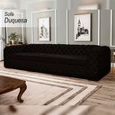 Ver imagem 2 de Sofá Decorativo Sala de Estar Duquesa 4 Lugares 260cm Couro Marrom - Mozzelar