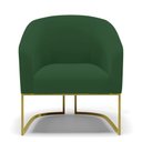 Ver imagem 3 de Cadeira Sala de Jantar Base Industrial Dourado Stella Veludo D03 - D’Rossi