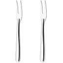 Ver imagem 1 de Kit 2 Garfos Trinchante Para Churrasco 24cm Grande de Cortar Carne Cozinha Inox Taumer