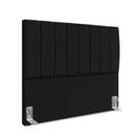 Ver imagem 2 de Cabeceira Estofada Carla 140 Suede Preto