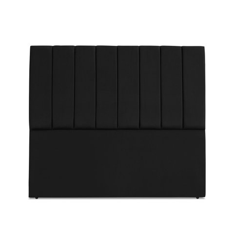 Cabeceira Estofada Carla 140 Suede Preto