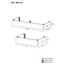 Ver imagem 3 de Kit Rodapé para Balcão de Cozinha MP2143 MDP 190cm Branco Multimóveis
