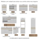 Ver imagem 5 de Kit Rodapé para Balcão de Cozinha MP2143 MDP 190cm Branco Multimóveis