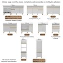 Ver imagem 2 de Kit Rodapé para Balcão de Cozinha MP2143 MDP 190cm Branco Multimóveis