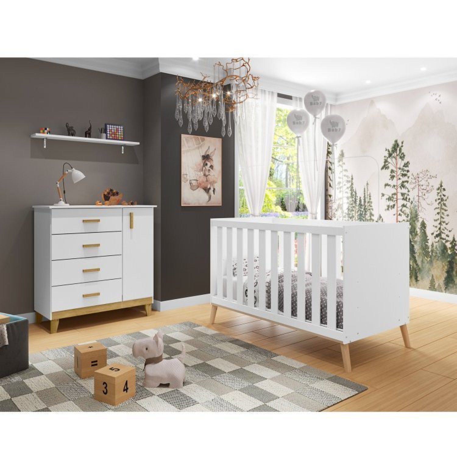 Conjunto de Quarto para Bebê 1 Berço Americano Lecce 1 Cômoda 1 Porta 4 Gavetas Udine Móveis Bonatto é boa?