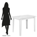 Ver imagem 5 de Sala de Jantar Mesa com 4 Cadeiras Assento Delta Branco/Savana