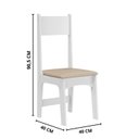 Ver imagem 4 de Sala de Jantar Mesa com 4 Cadeiras Assento Delta Branco/Savana