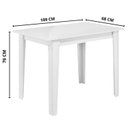 Ver imagem 3 de Sala de Jantar Mesa com 4 Cadeiras Assento Delta Branco/Savana