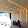 Perfil Alumínio Slim 25mm Branco para Fita Led Embutir 2m - 5