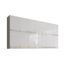 Armário Aéreo de Parede 14 Portas Alemanha Branco Casa Moderna - 2